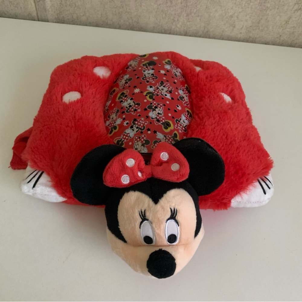 Disney Pillow Pets Minnie Mouse Sleeptime Lights Color Changing Shining Stars